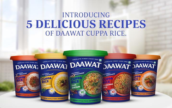 Daawat cuppa rice varieties