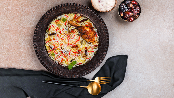 Hyderabadi Dum Chicken Biryani