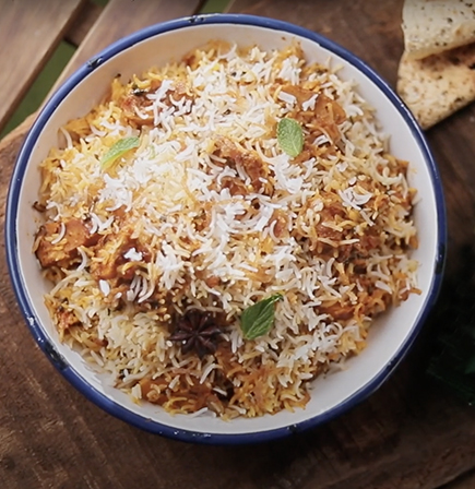 Soya Chap Tikka Biryani