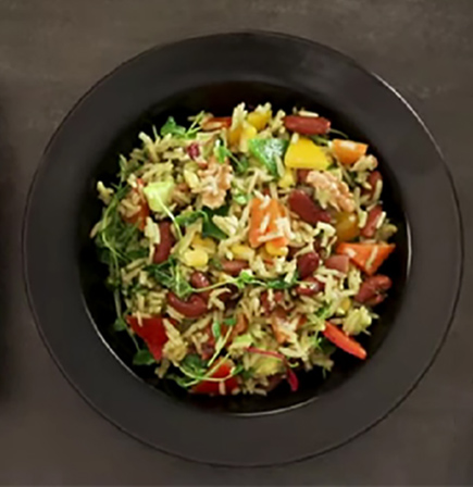 Brown Rice & Red Beans Salad